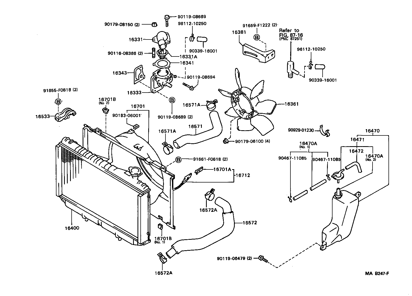16381-70050 BAR, FAN BELT ADJUSTING product image
