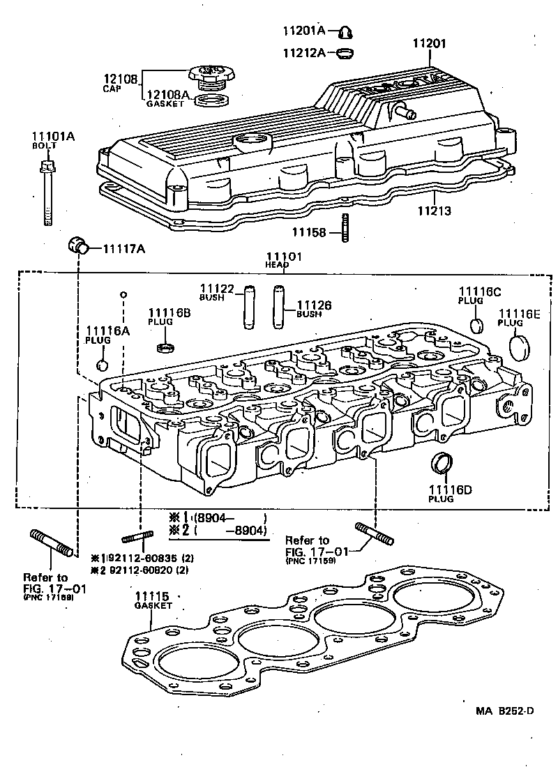 11201-54090 COVER SUB-ASSY, CYLINDER HEAD product image