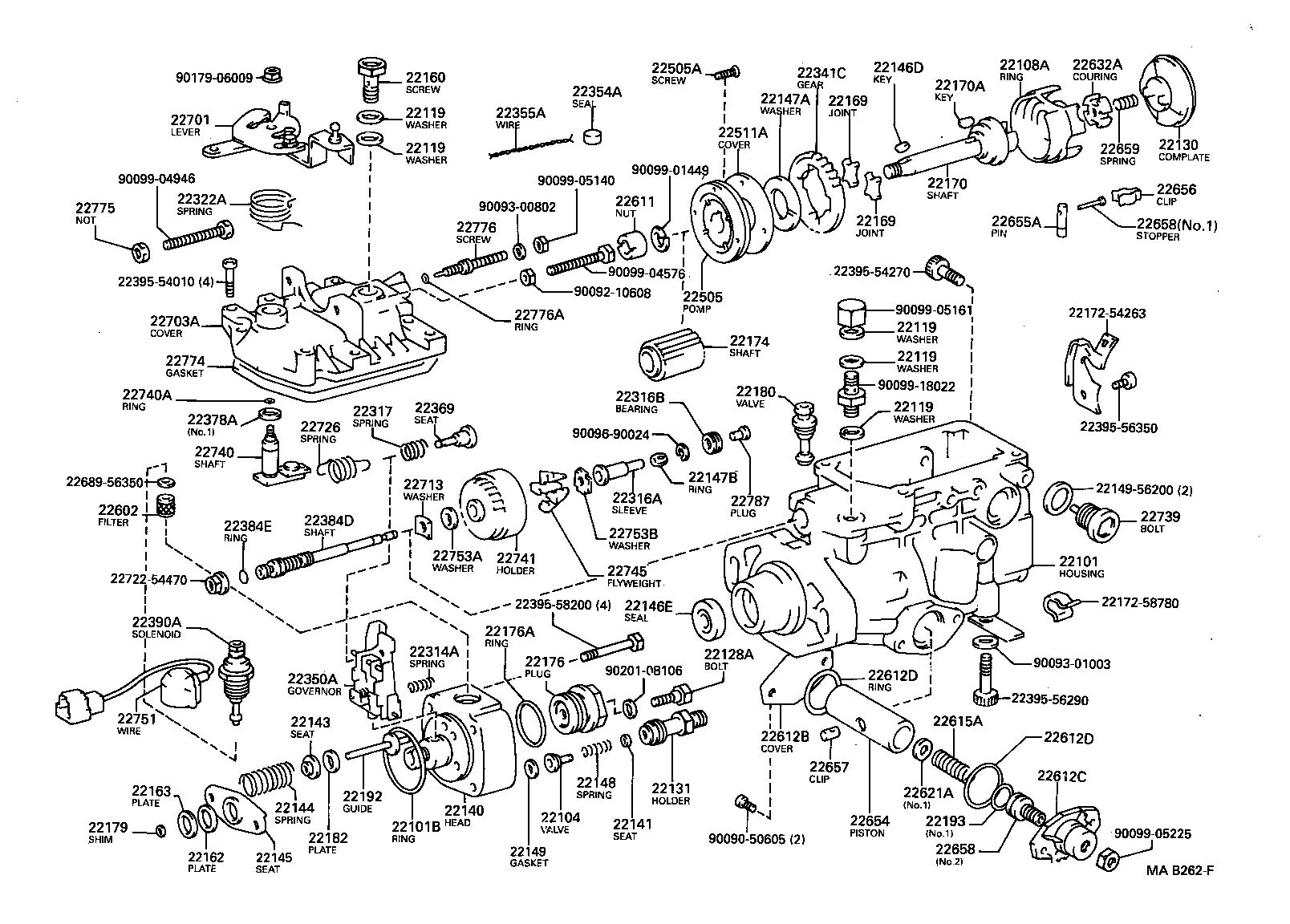 22128-54580 BOLT, DISTRIBUTIVE HEAD product image