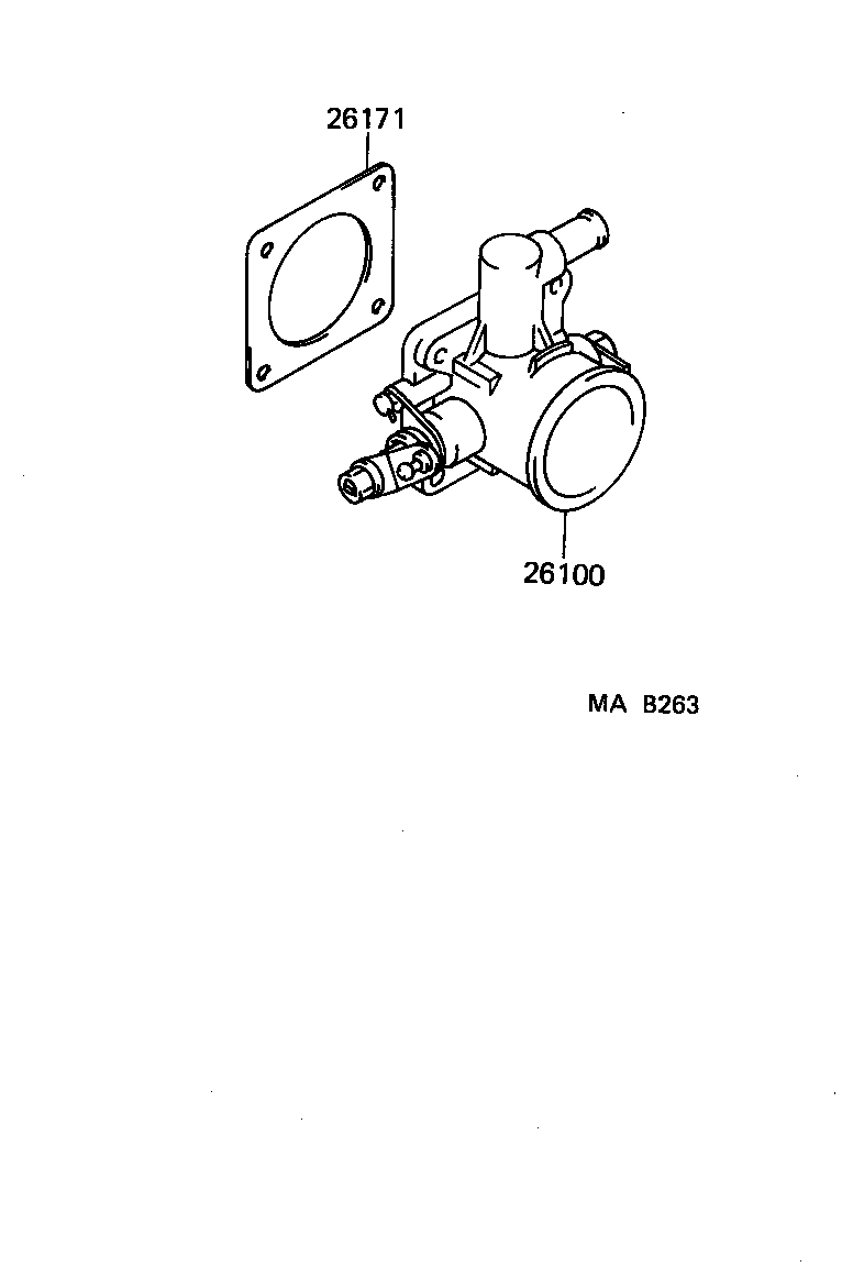 26102-58022 LEVER SUB-ASSY, THROTTLE SHAFT ADJUSTING product image