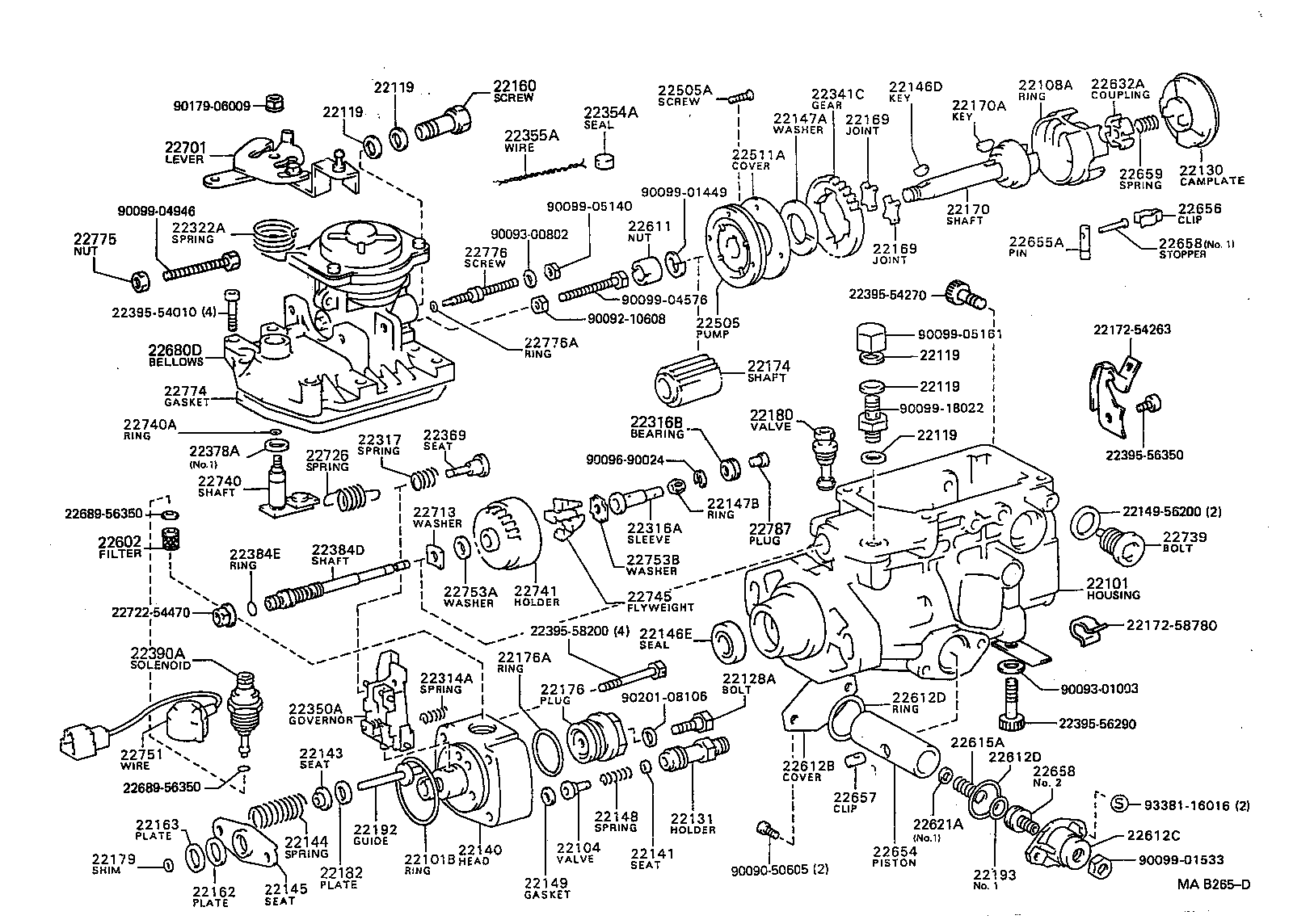 22128-54580 BOLT, DISTRIBUTIVE HEAD product image