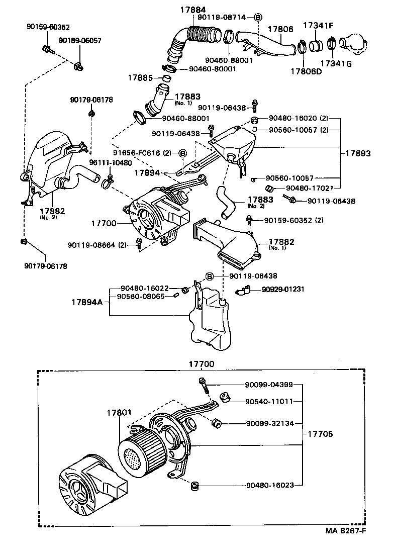 17700-35390 CLEANER ASSY, AIR product image