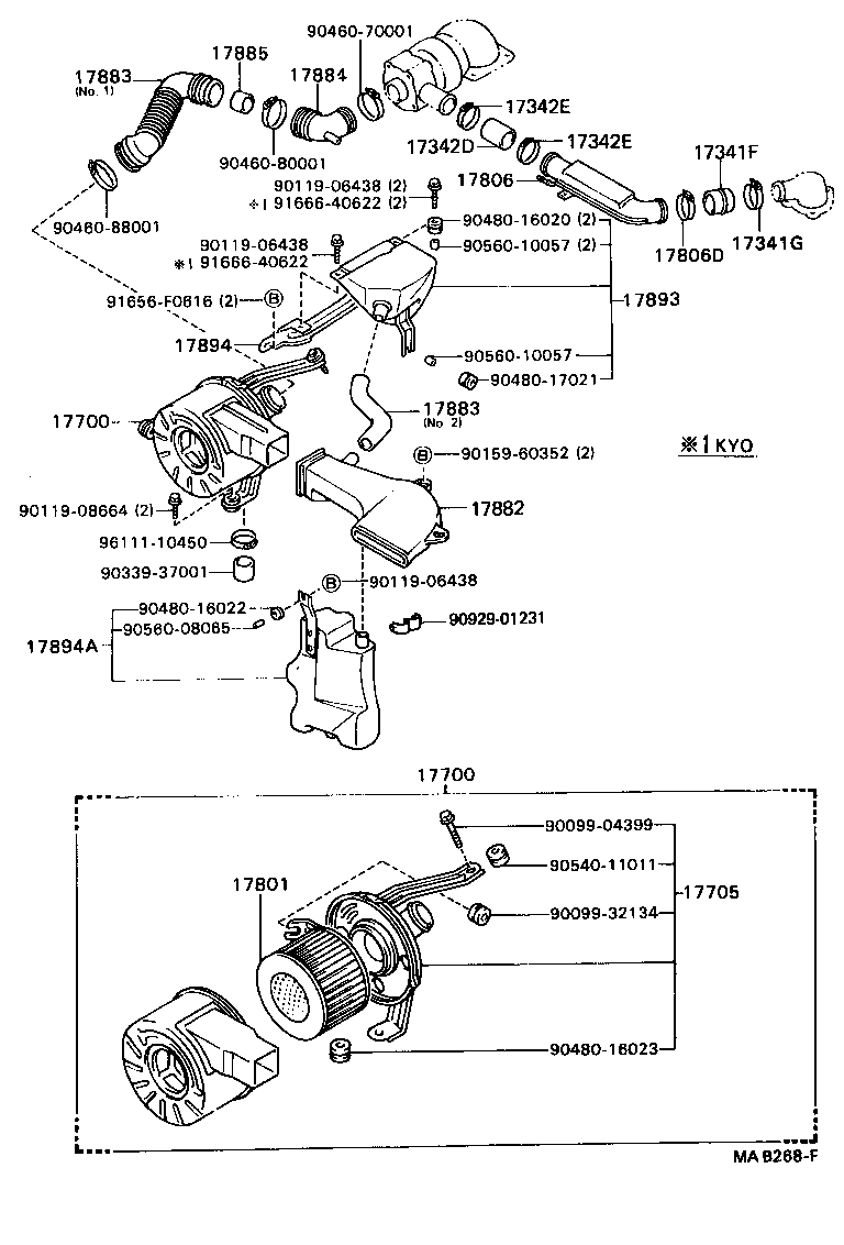 17700-46080 CLEANER ASSY, AIR product image