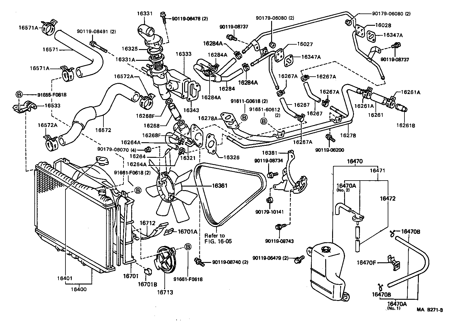 16381-70042 BAR, FAN BELT ADJUSTING product image
