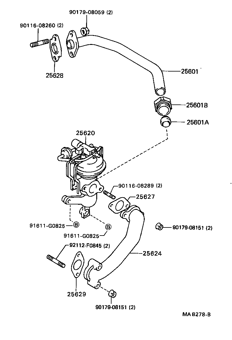 25870-41020 MODULATOR ASSY, EGR VACUUM product image