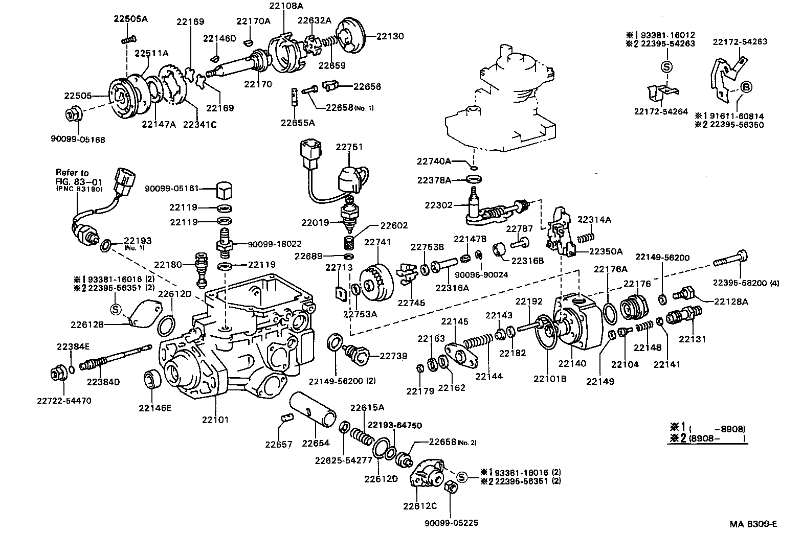 22101-54200 HOUSING SUB-ASSY, INJECTION PUMP product image