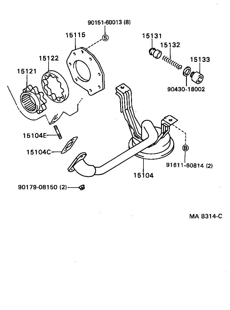 15193-17010 GASKET, OIL PUMP product image