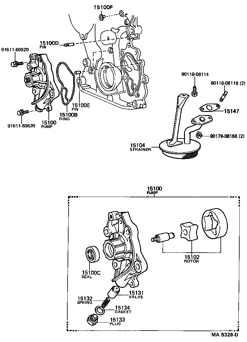 15100-46030 PUMP ASSY, OIL product image
