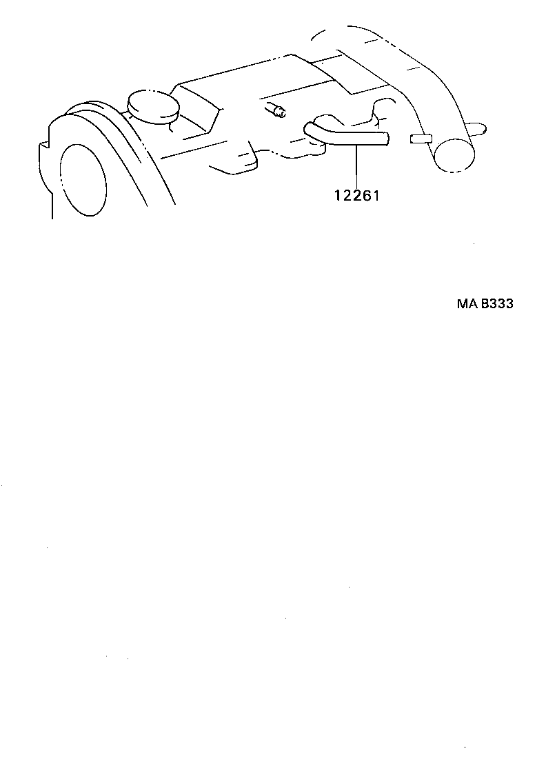 12261-64080 HOSE, VENTILATION product image
