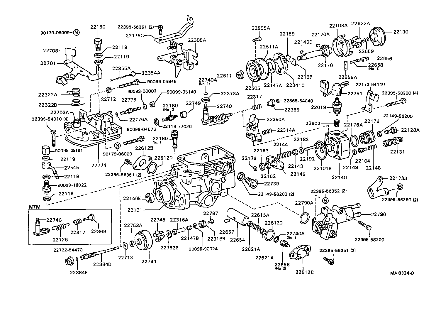 22178-6A750 BRACKET SUB-ASSY, IDLE UP product image