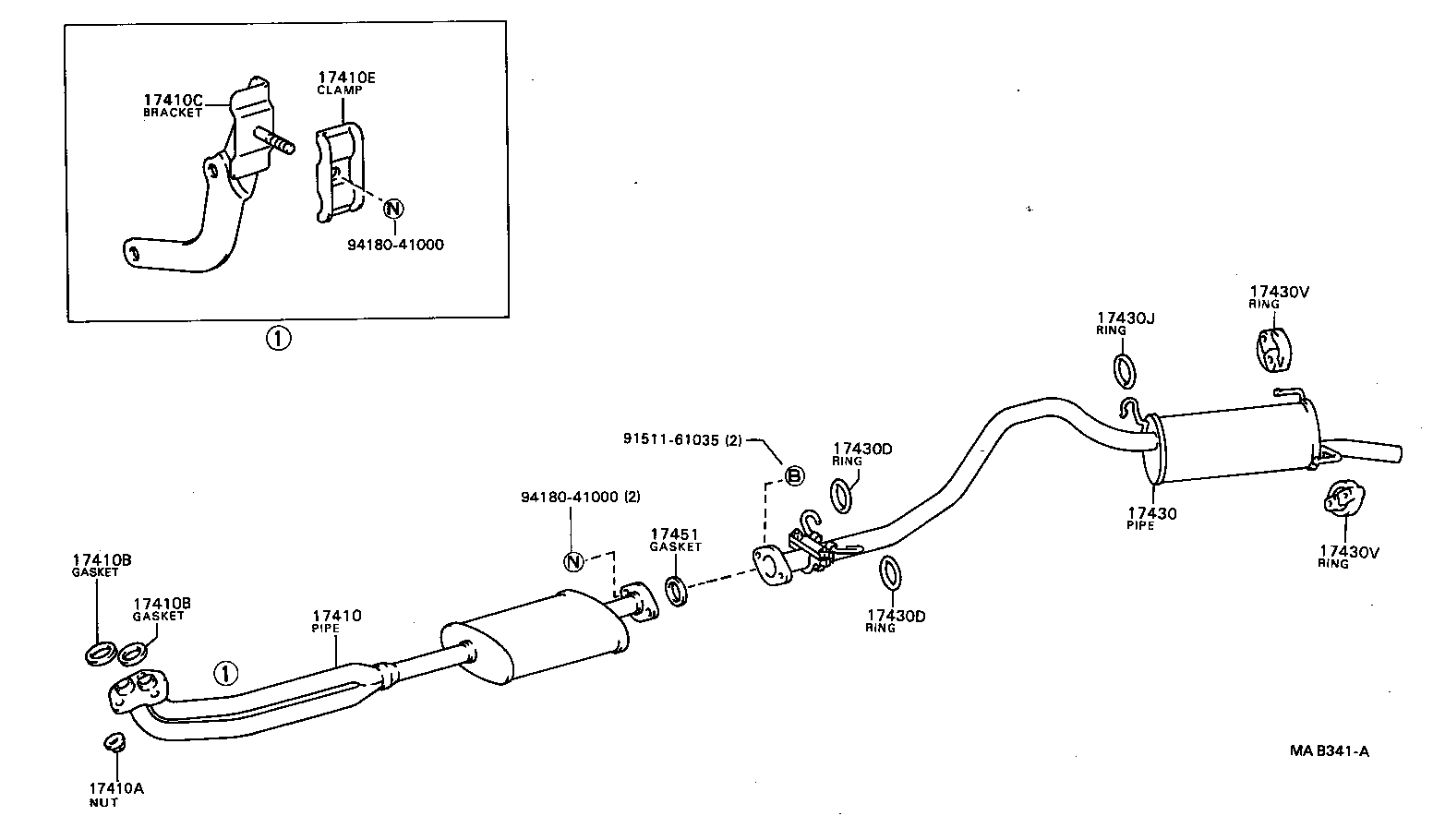 18450-72030 CONVERTER ASSY, W/CATALYST product image