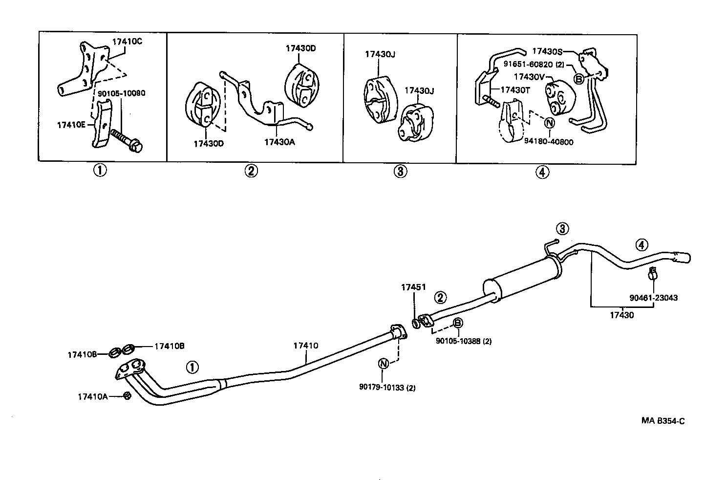 17430-3D201 PIPE ASSY, EXHAUST, TAIL product image