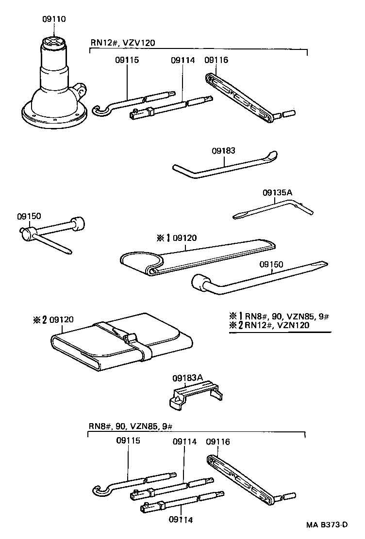 Toyota 09120-04010 BAG, TOOL