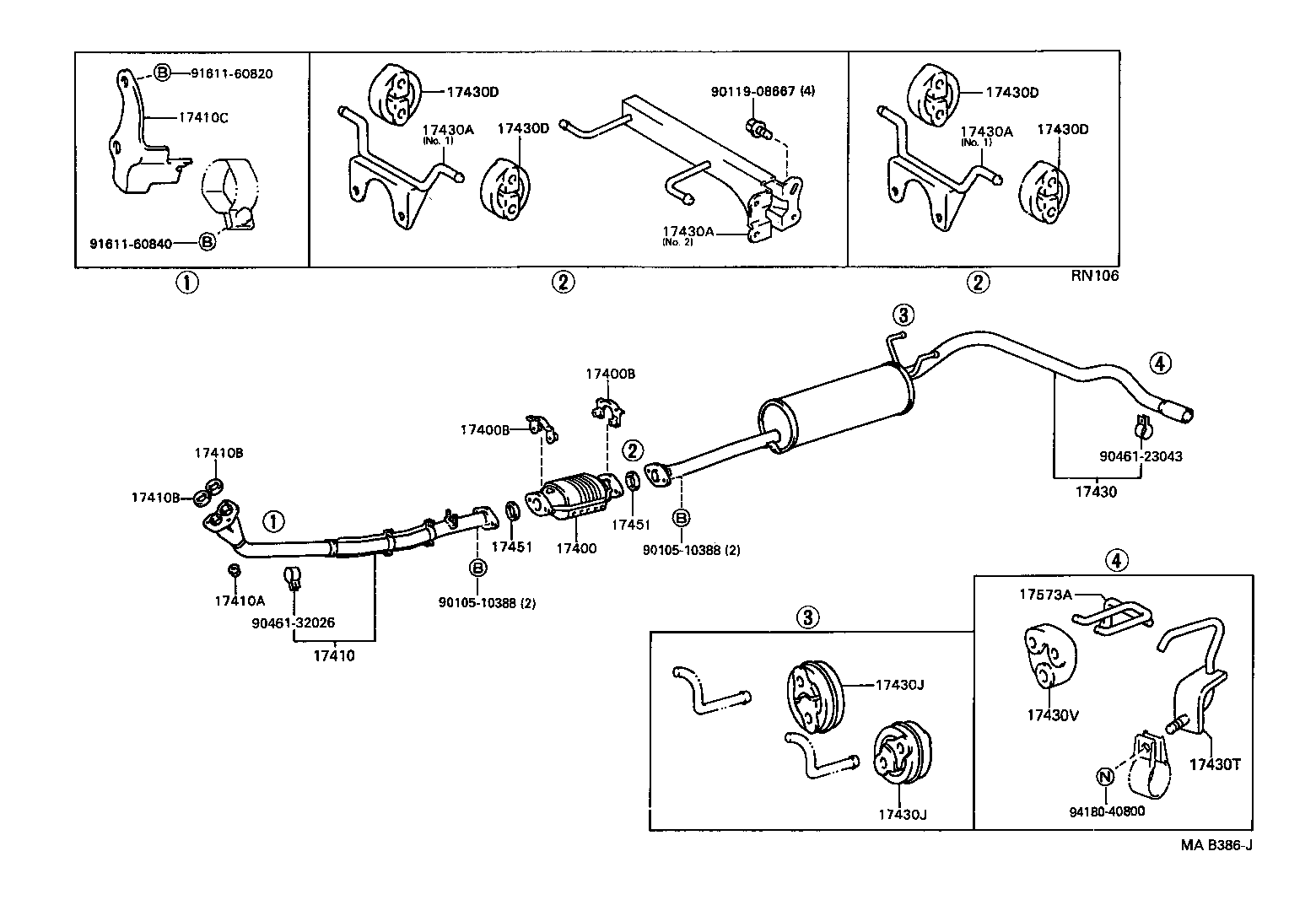 17430-3D201 PIPE ASSY, EXHAUST, TAIL product image