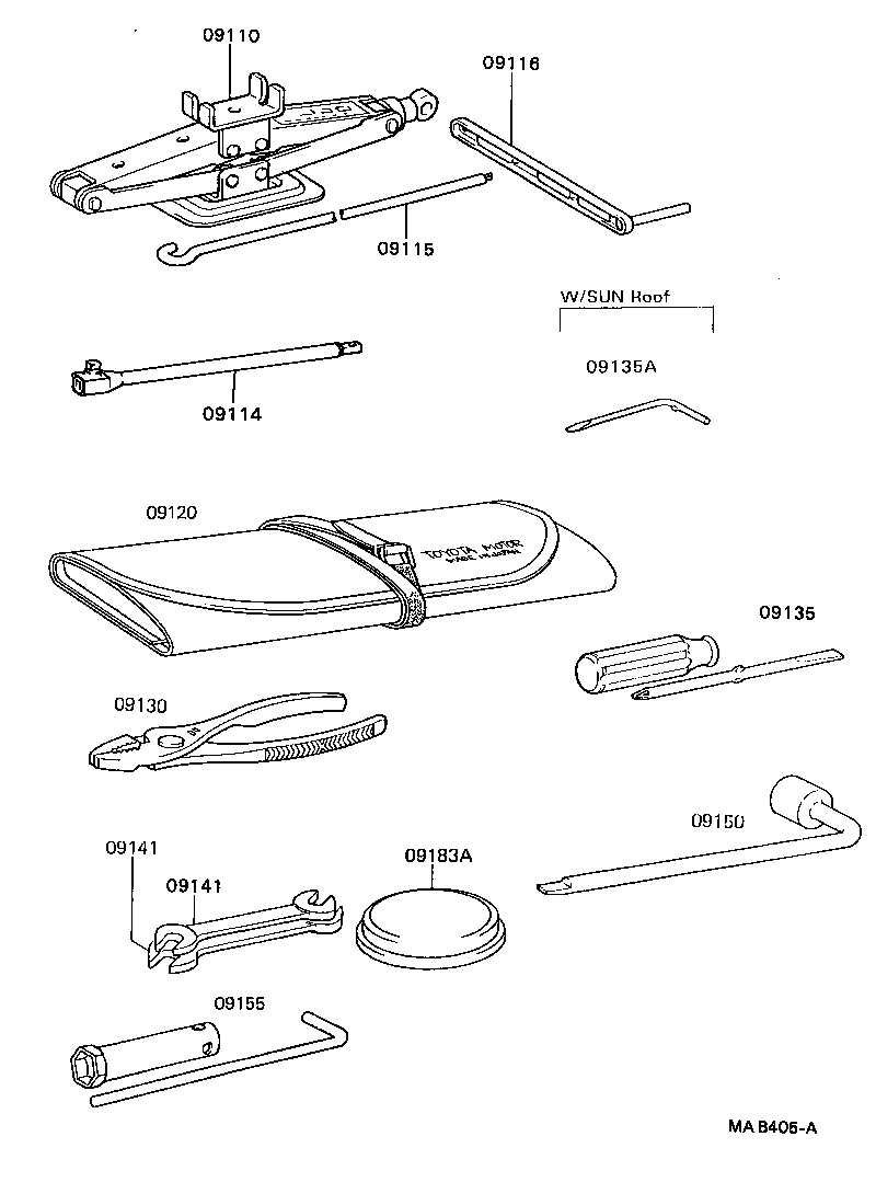 09110-28050 JACK ASSY product image