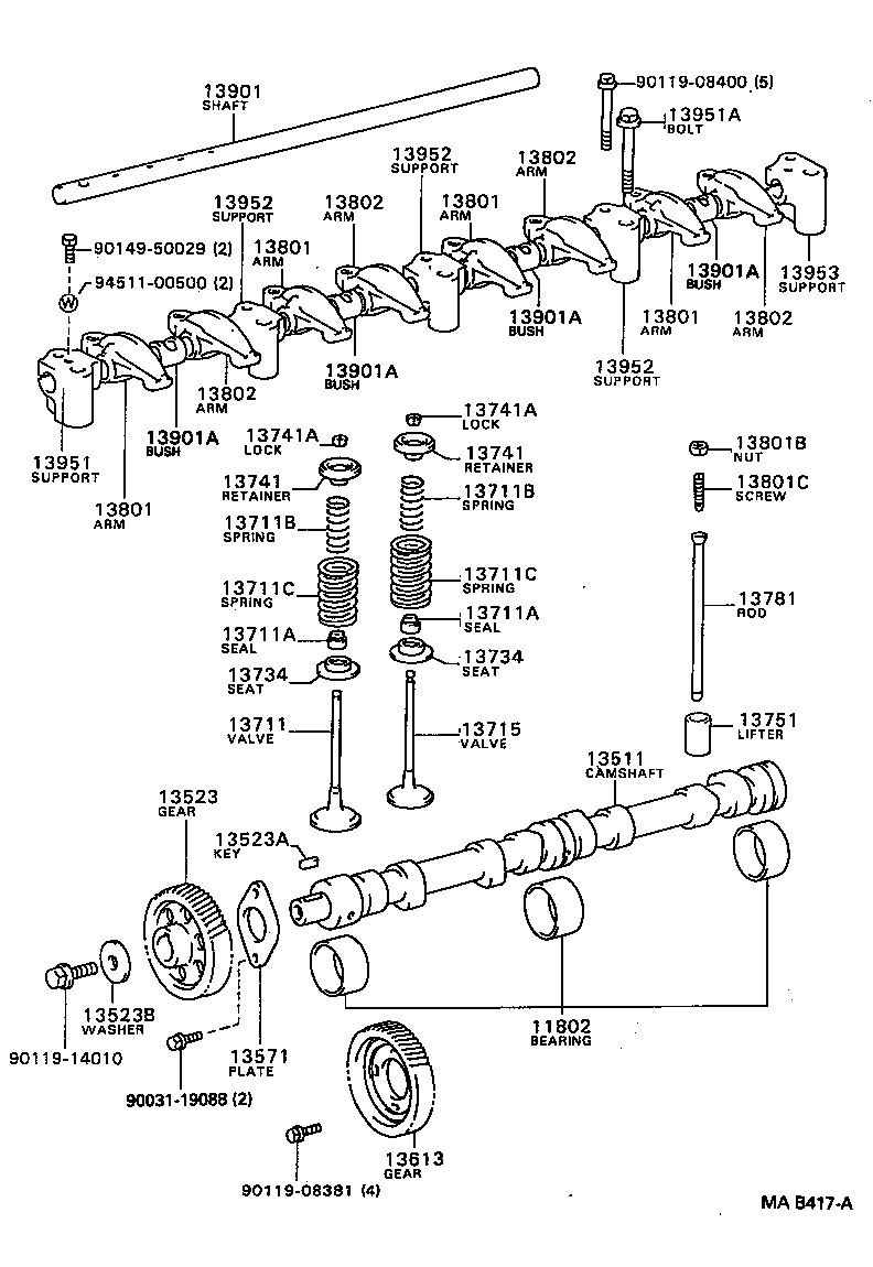13523-78020 GEAR OR SPROCKET, CAMSHAFT TIMING product image
