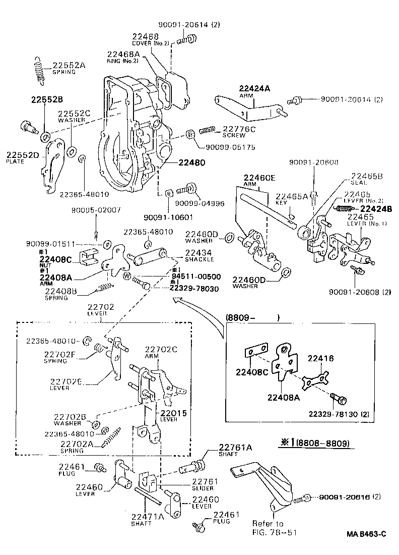 22017-78140 HOUSING SUB-ASSY, MECHANICAL GOVERNOR product image