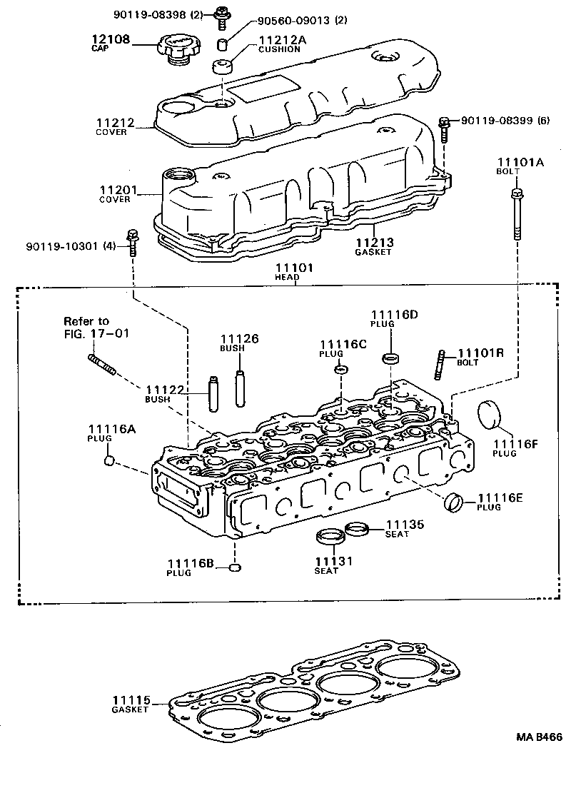 11110-78030 HEAD SUB-ASSY, CYLINDER product image