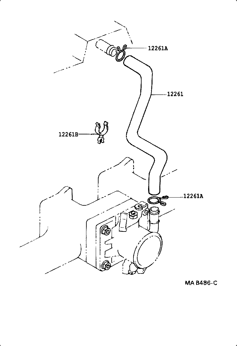 12260-E0020 HOSE, VENTILATION product image