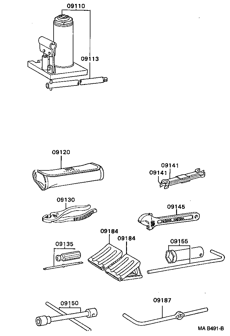09113-36140 HANDLE, JACK product image