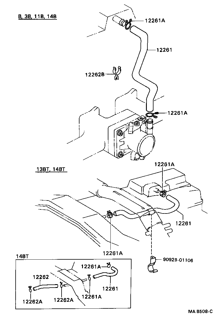 12261-75050 HOSE, VENTILATION product image