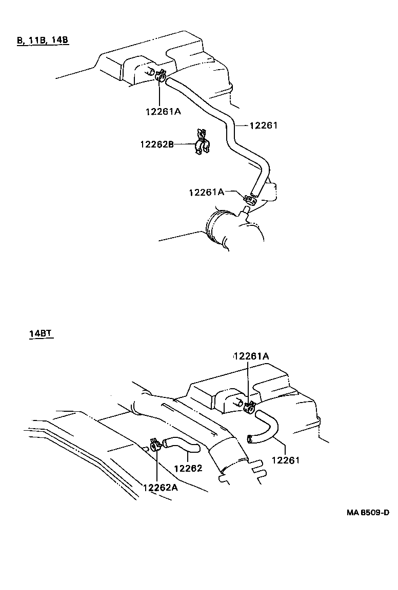 12262-58010 HOSE, VENTILATION, NO.2 product image