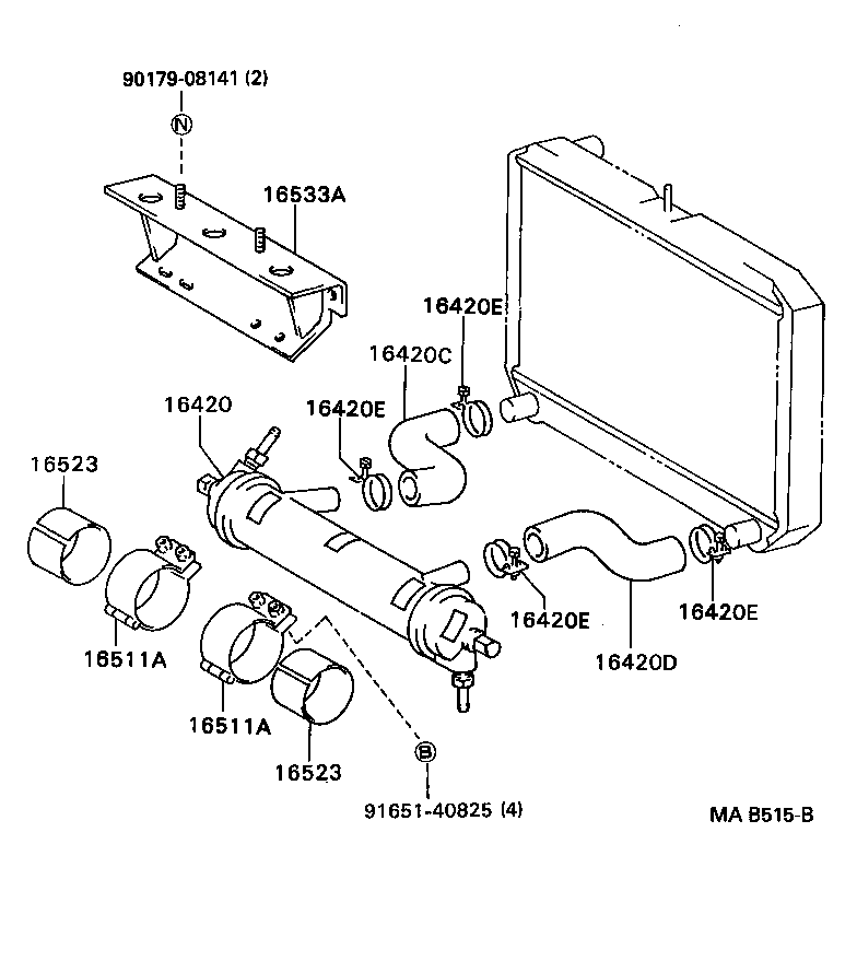 16381-58070 BAR, FAN BELT ADJUSTING product image