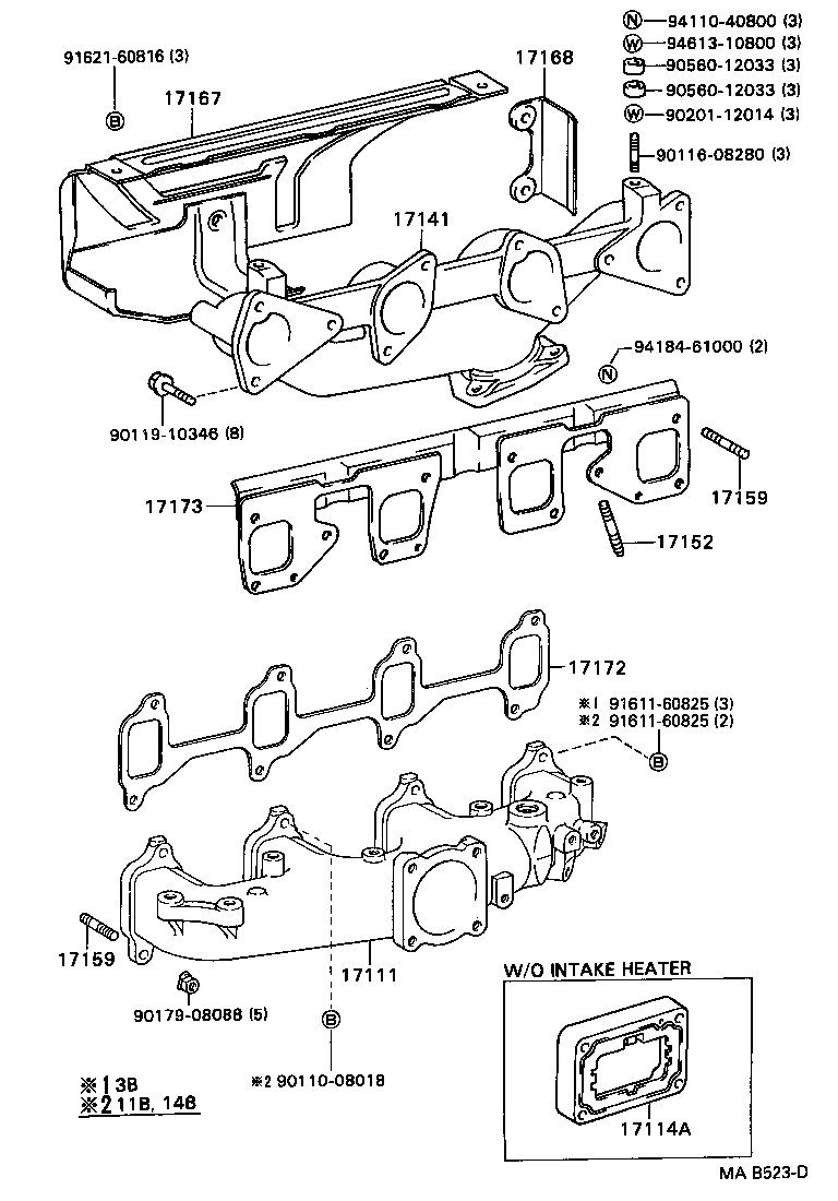 17111-56170 MANIFOLD, INTAKE product image