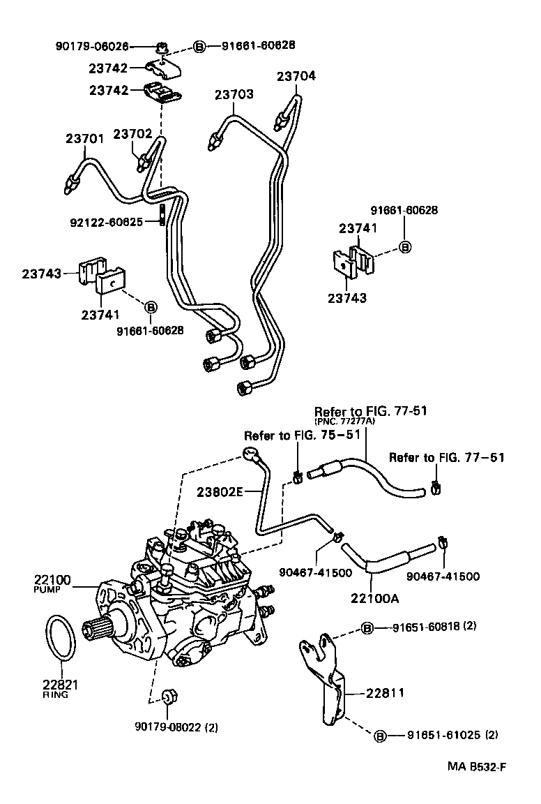 95333-08100 HOSE OR PIPE, FUEL(FOR INJECTION PUMP TO FUEL FILTER) product image