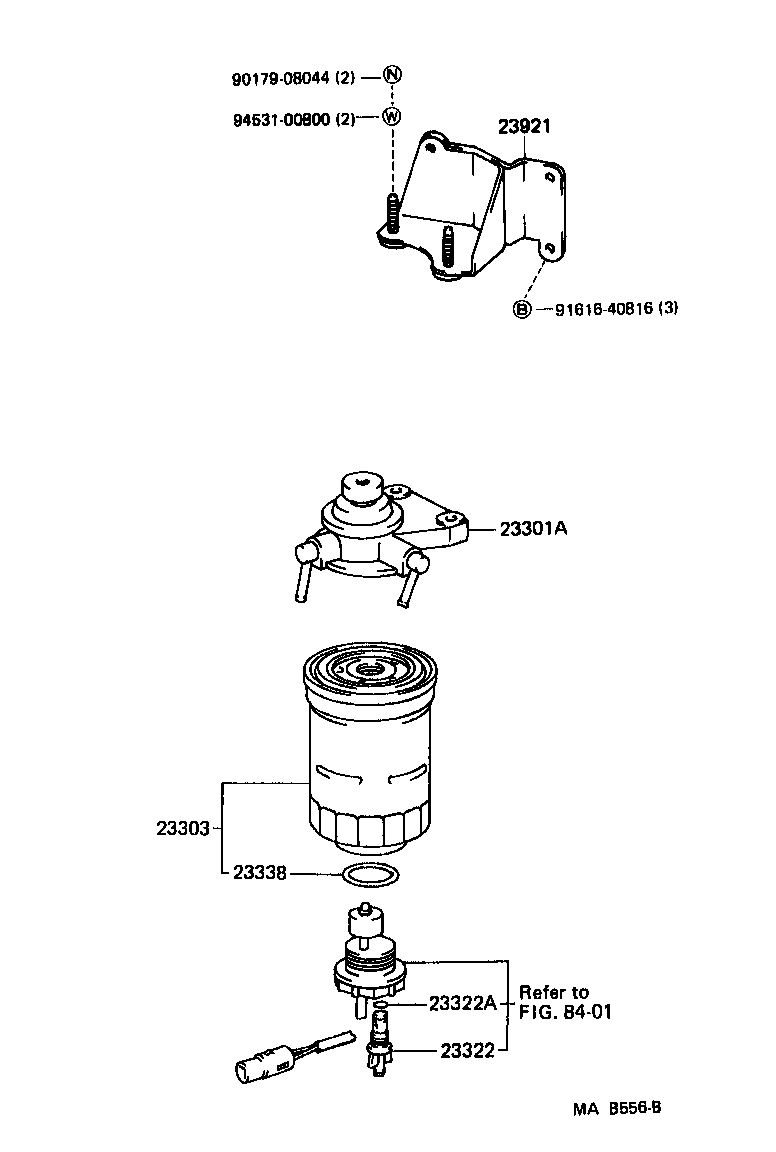 23921-58020 SUPPORT, FUEL FILTER product image