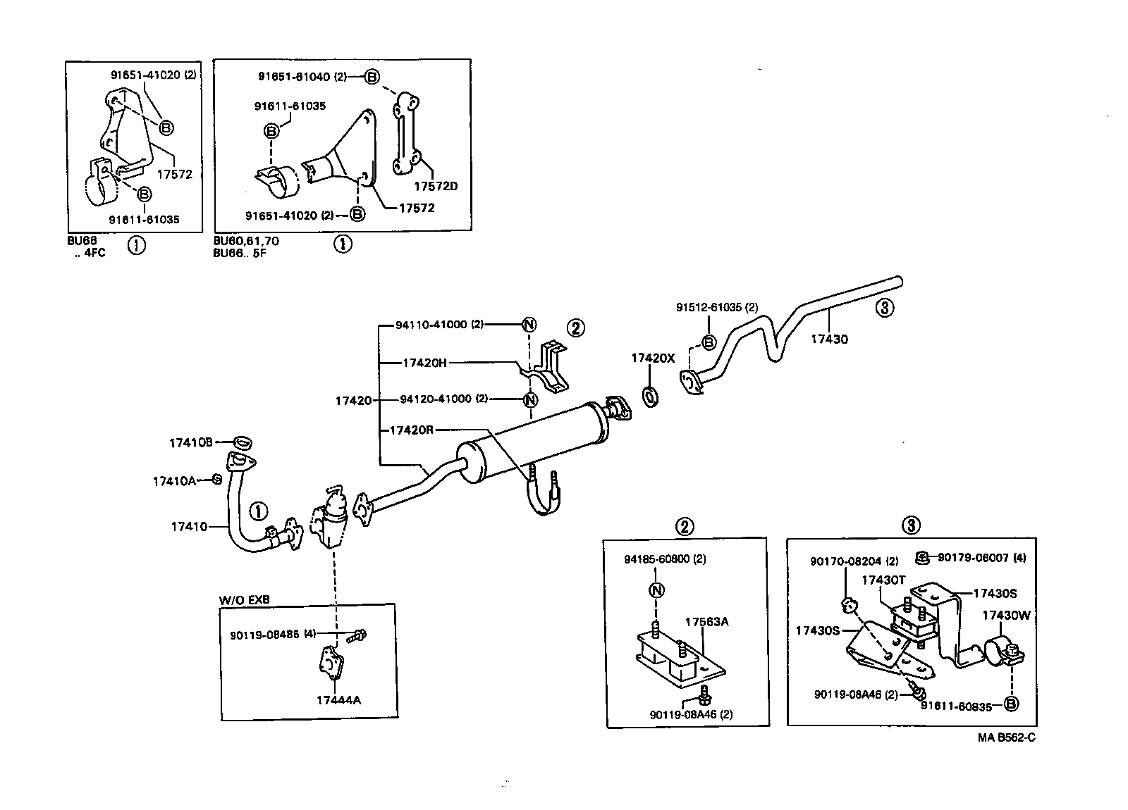 17405-58450 PIPE ASSY, EXHAUST, TAIL product image