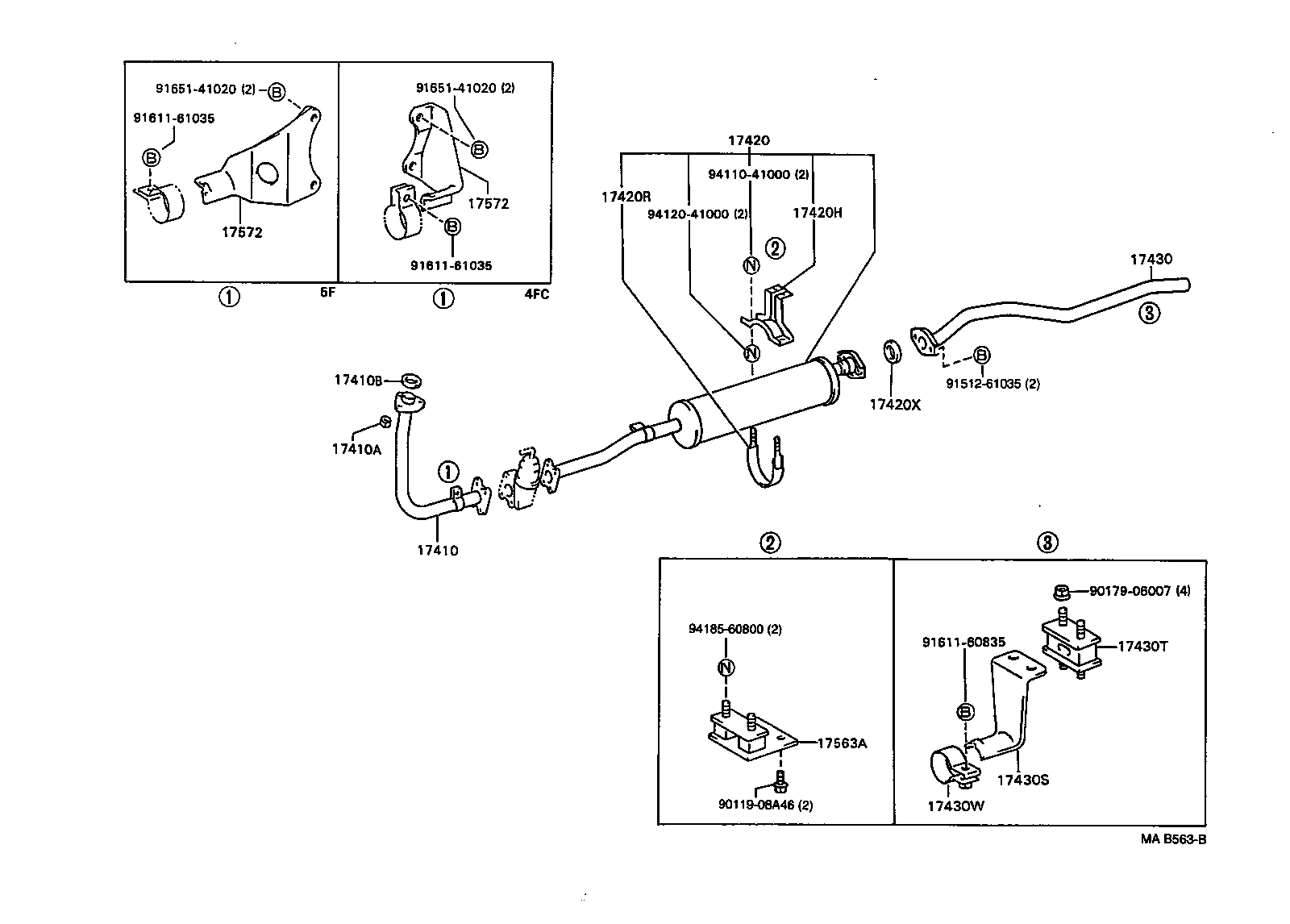 17405-58450 PIPE ASSY, EXHAUST, TAIL product image