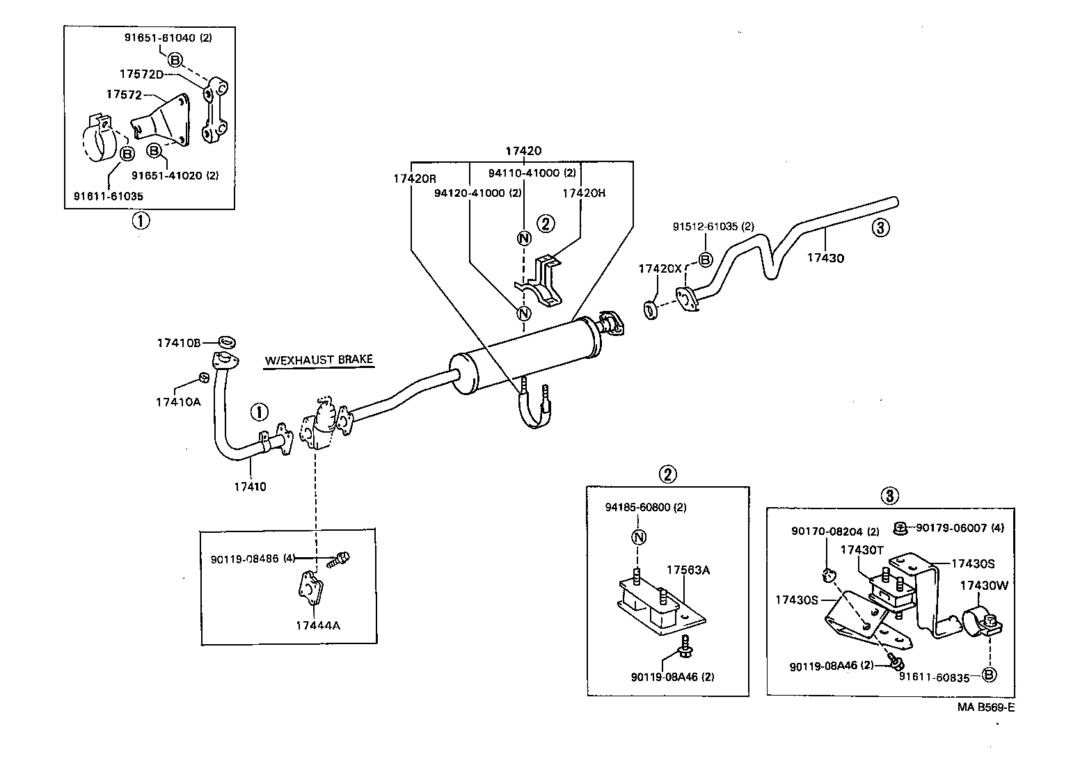 17405-58300 PIPE ASSY, EXHAUST, TAIL product image
