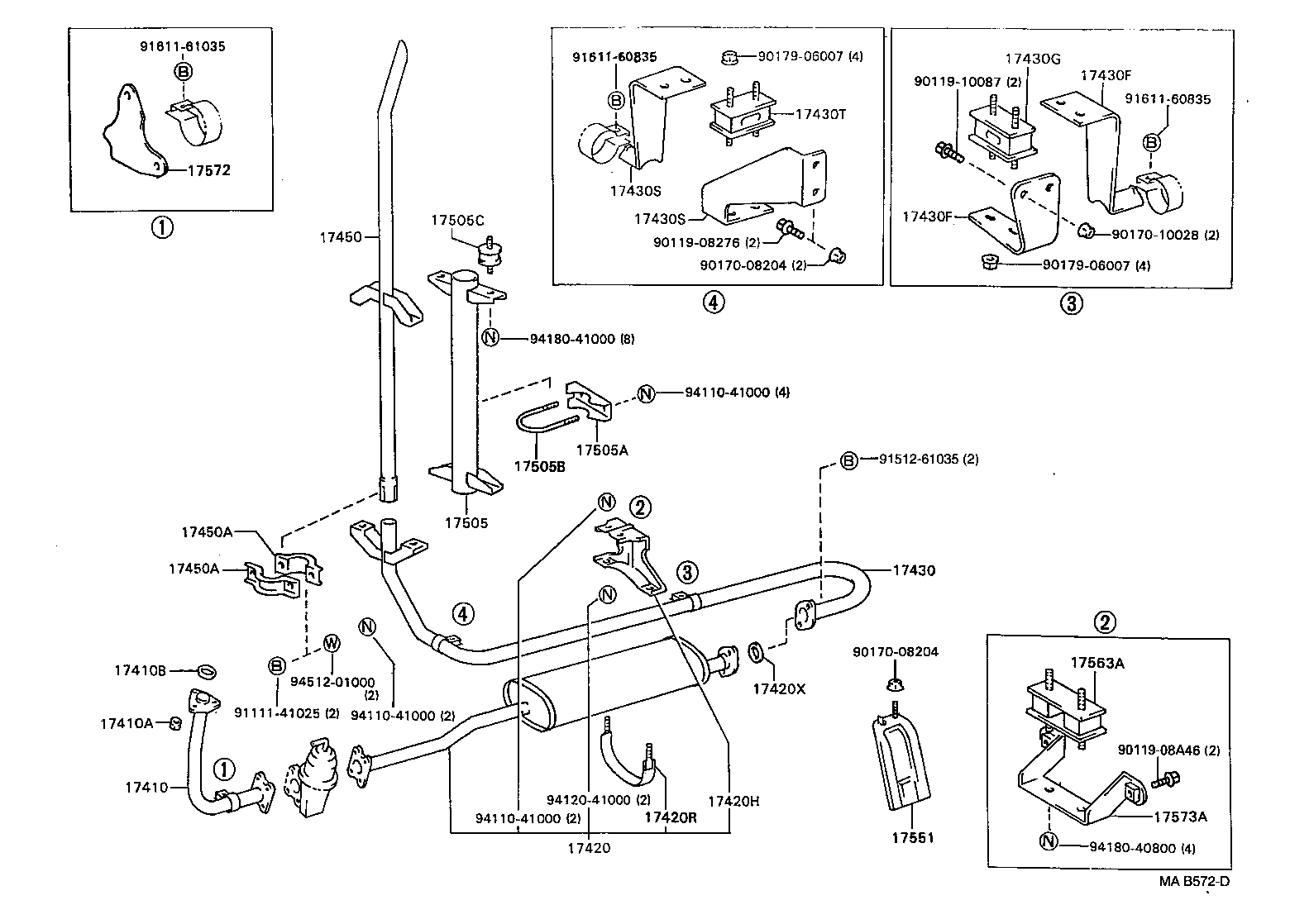 17405-58300 PIPE ASSY, EXHAUST, TAIL product image