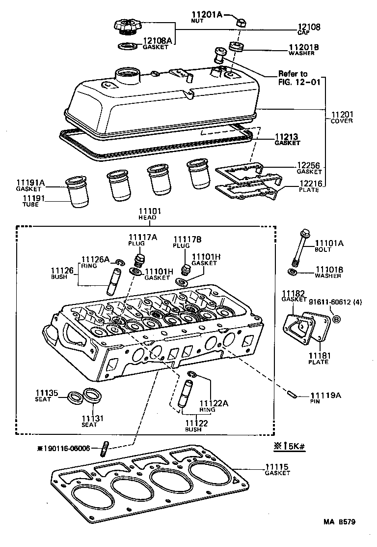 11115-13050 GASKET, CYLINDER HEAD product image