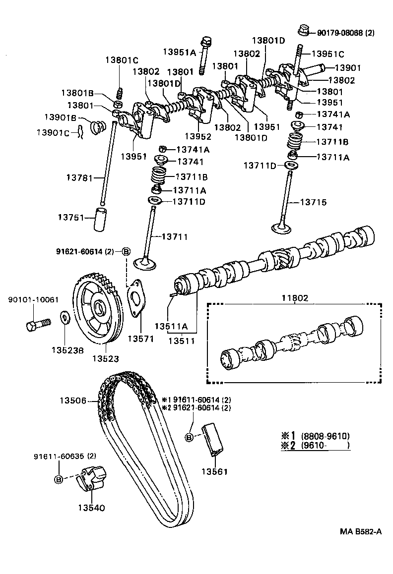 13501-13012 CAMSHAFT product image