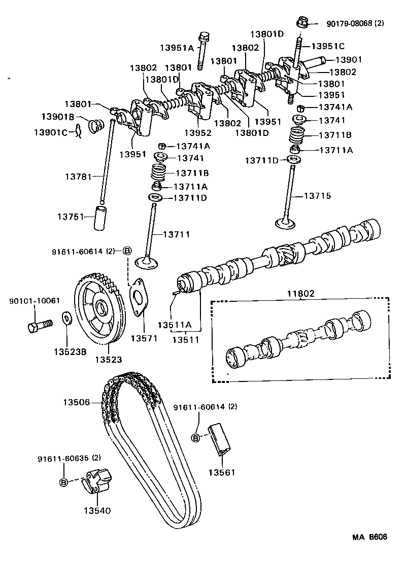 13540-13023 TENSIONER ASSY, CHAIN, NO.1 product image