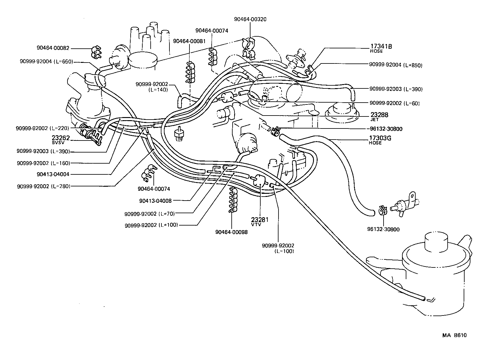 17360-13012 TUBE ASSY, AIR product image