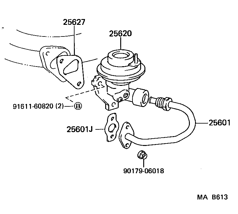 17376-13011 GASKET(FOR EGR PIPE, NO.1) product image