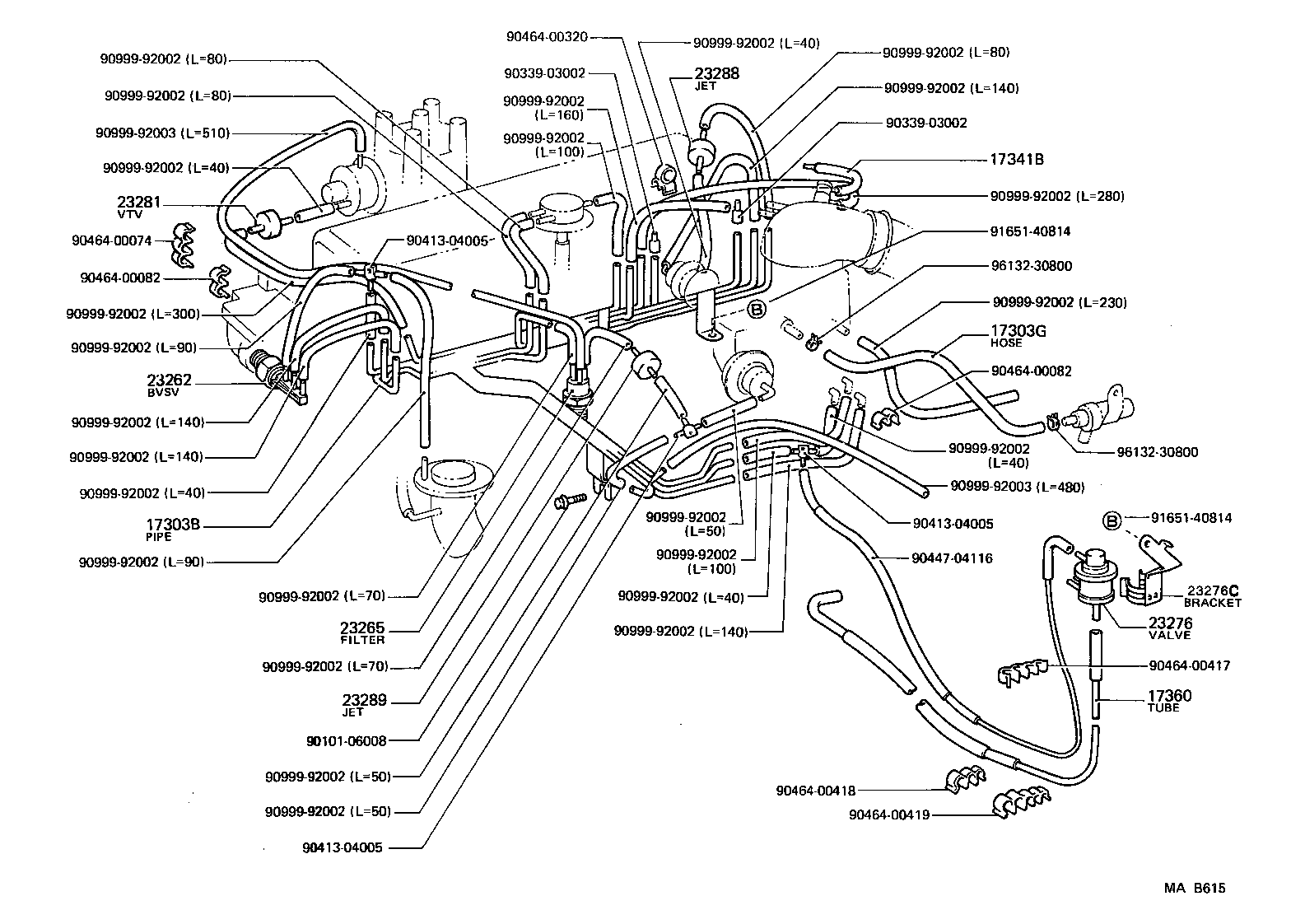 17360-13012 TUBE ASSY, AIR product image
