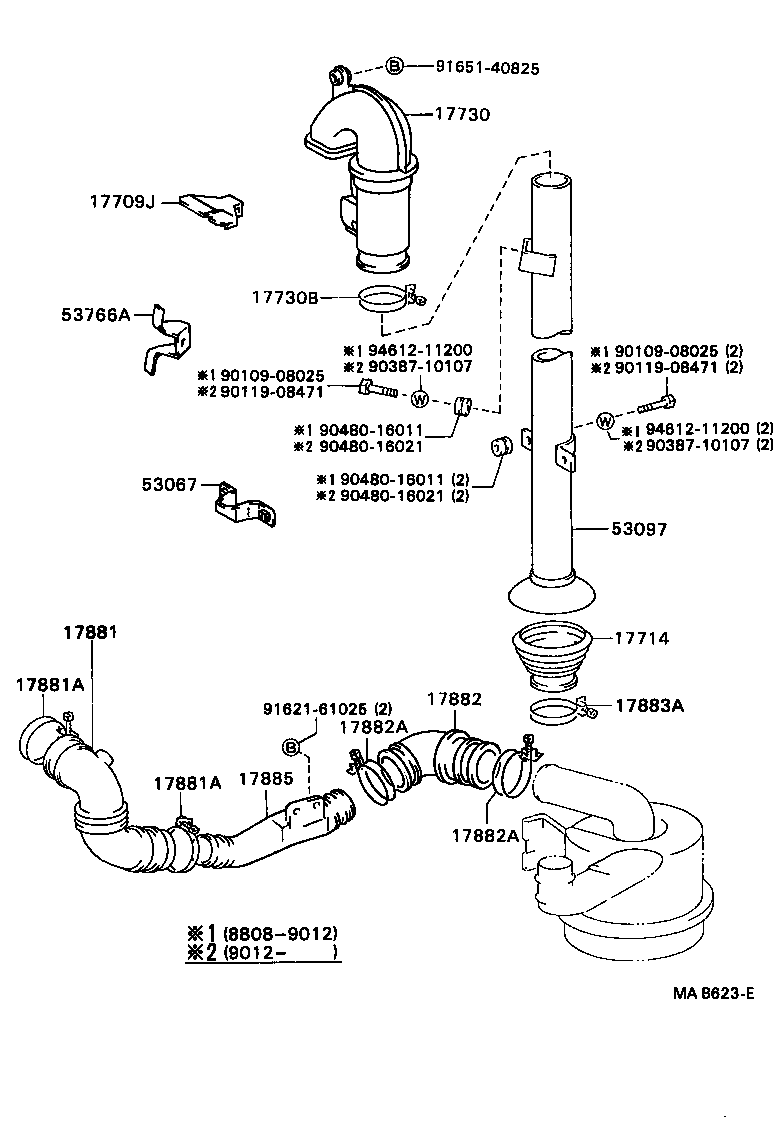 17730-56040 PRECLEANER ASSY, AIR W/HOSE product image