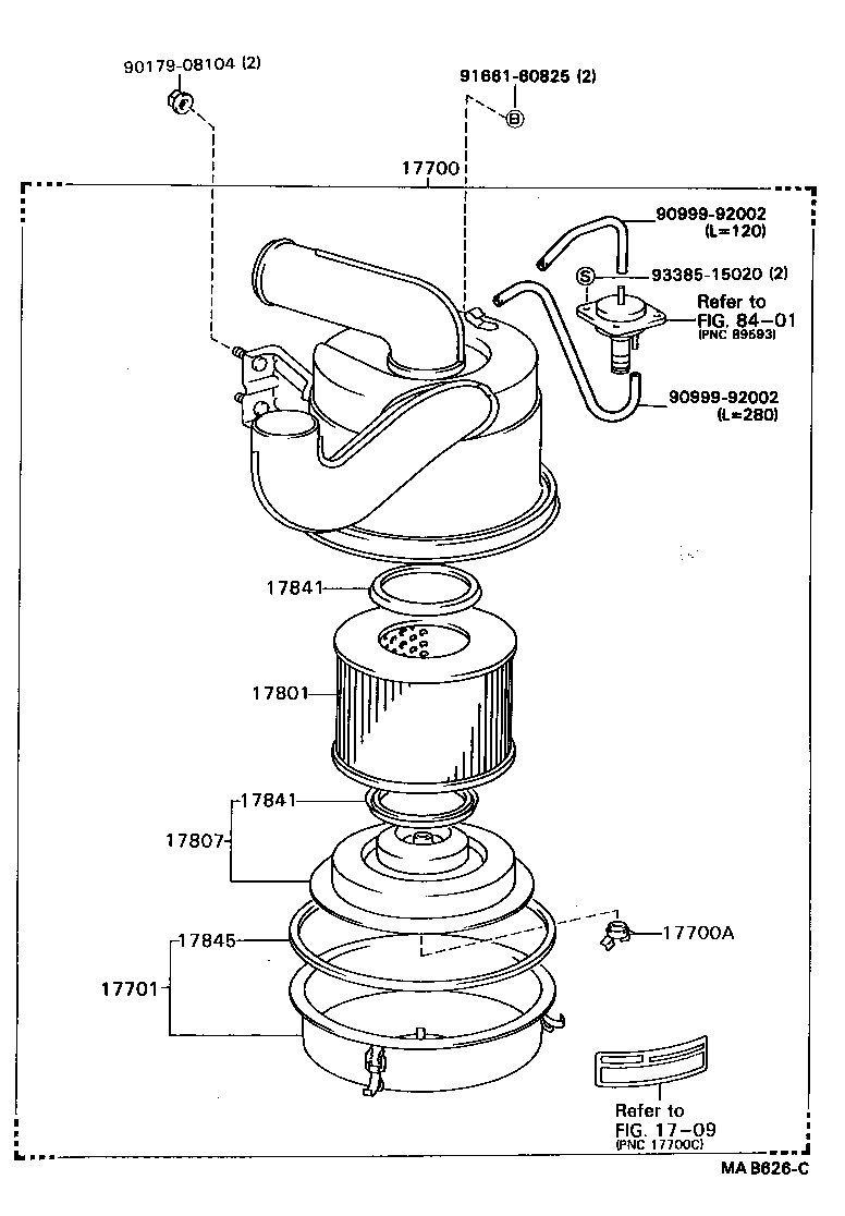 17349-58020 HOSE, INTAKE PIPE product image