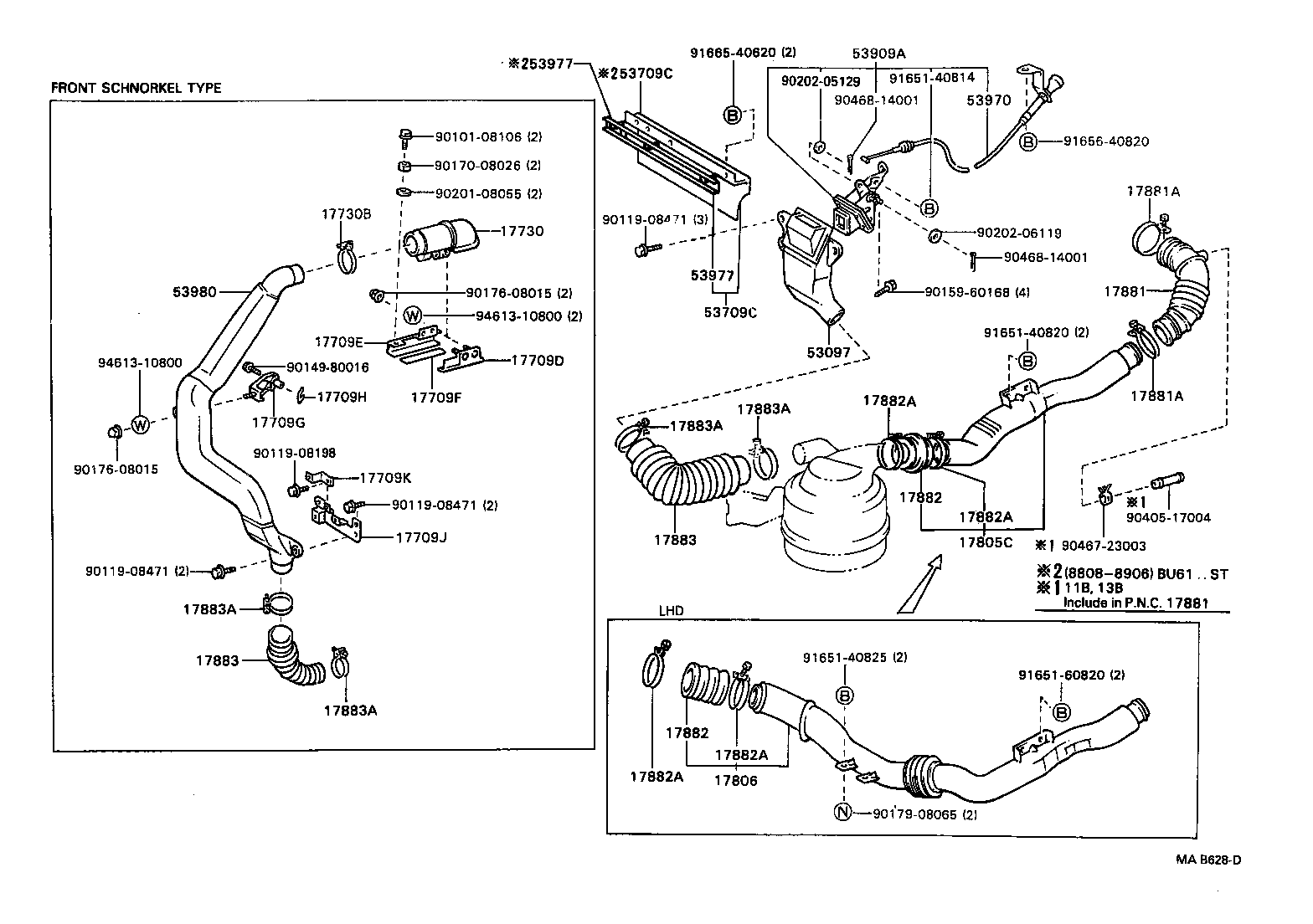 17349-58020 HOSE, INTAKE PIPE product image