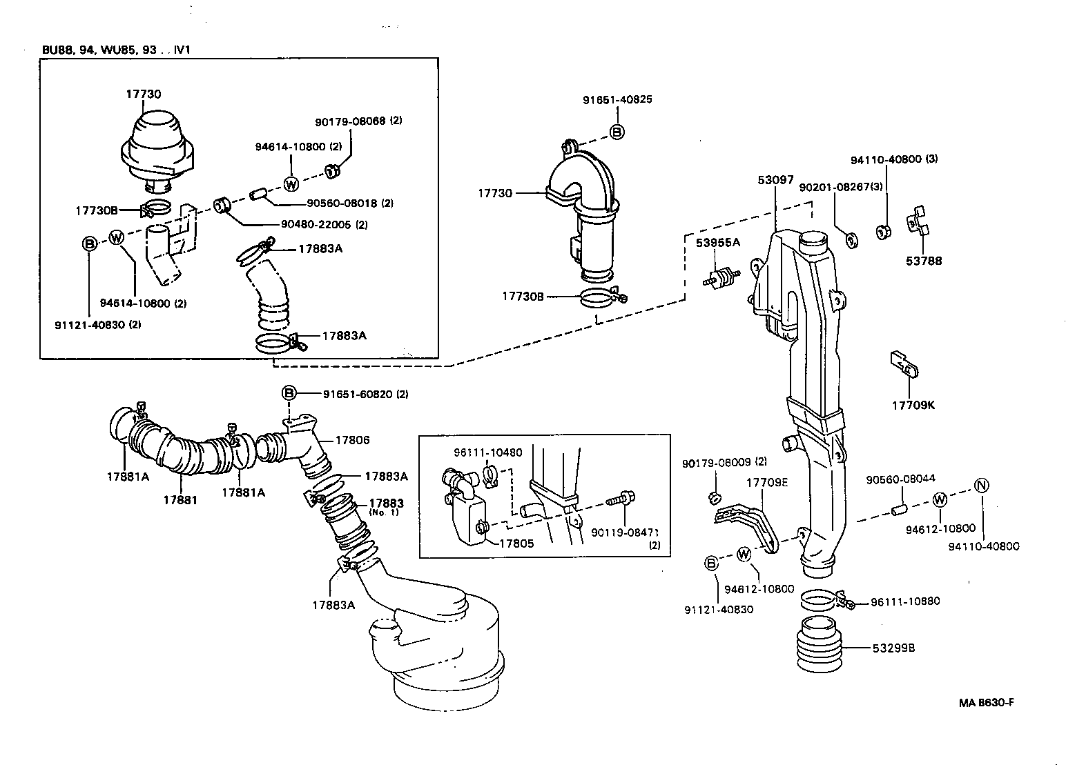 17349-58020 HOSE, INTAKE PIPE product image
