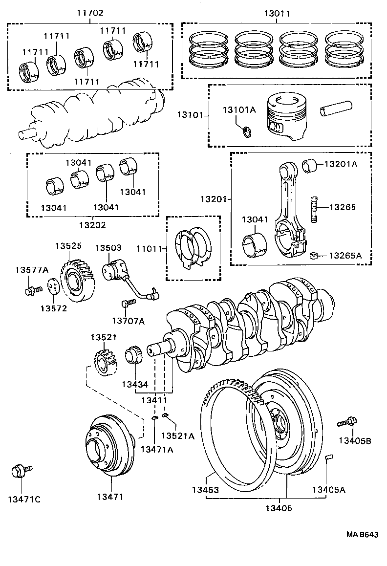 13207-56040 BEARING SET, CONNECTING ROD product image