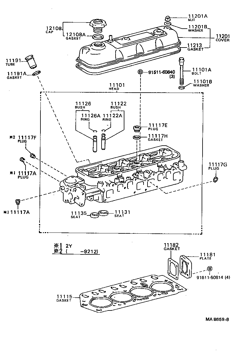 11115-64170-0C GASKET, CYLINDER HEAD product image