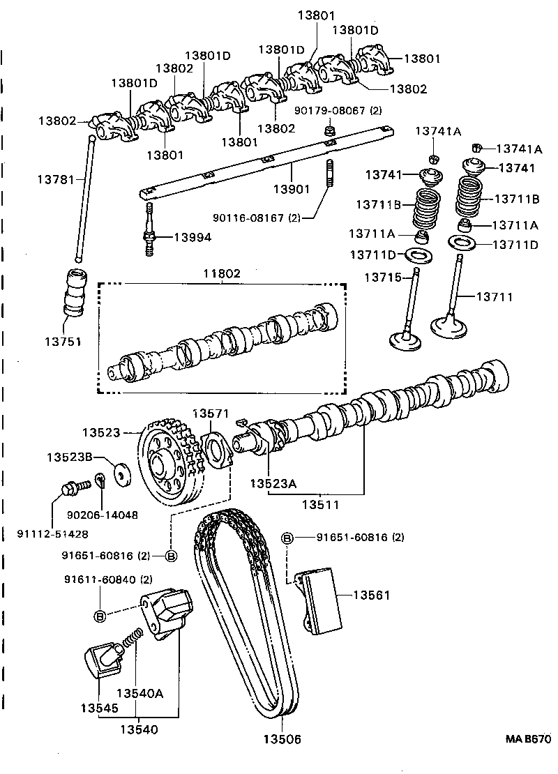 11802-56031 BEARING SET, CAMSHAFT product image