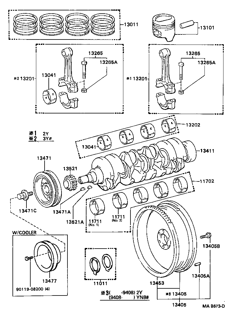 13450-54050 FLYWHEEL SUB-ASSY product image