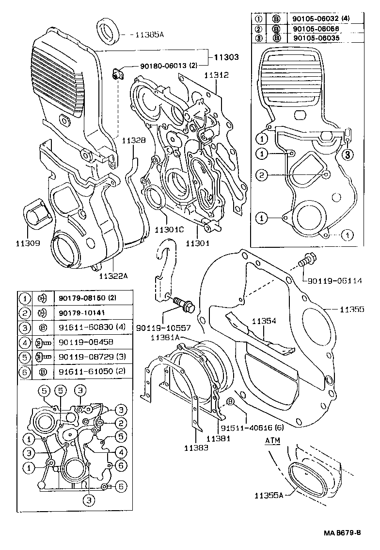 11328-71012 GASKET, TIMING GEAR OR CHAIN COVER product image