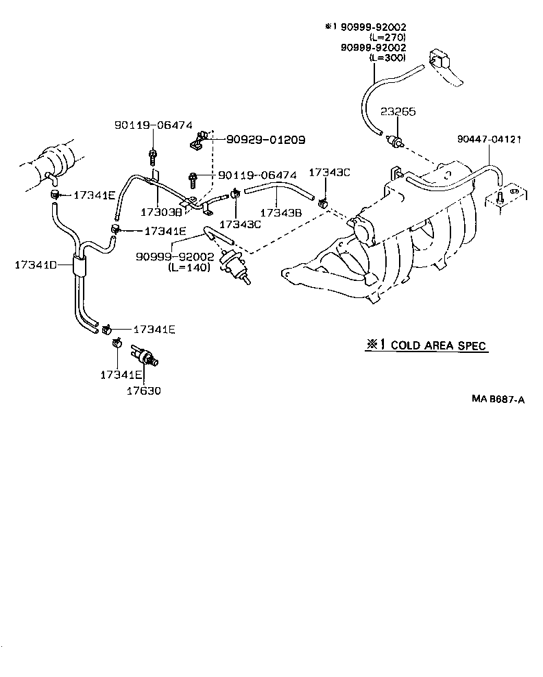25860-73071 VALVE ASSY, VACUUM SWITCHING, NO.1 product image